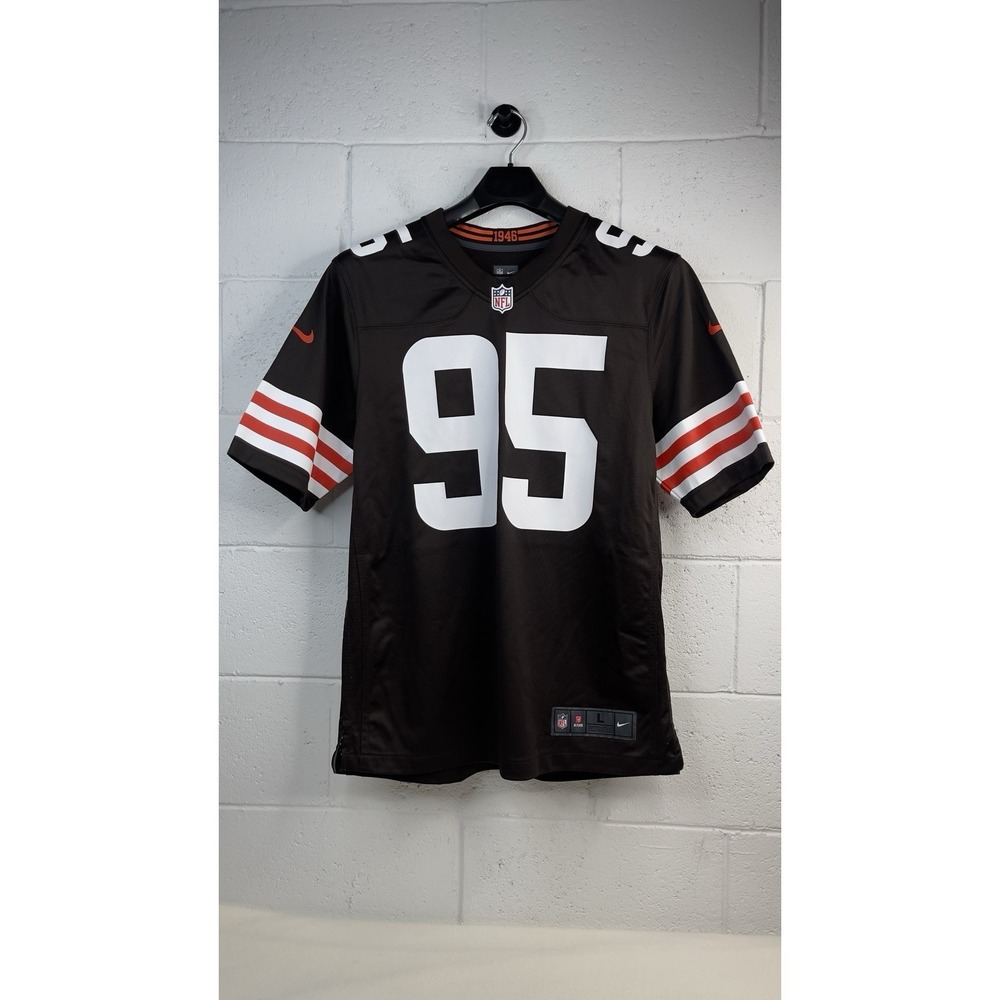 Nike On Field Men's NFL Myles Garrett #95 Cleveland Browns Jersey Sz L EUC